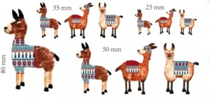 Decals - DC-0304 - Einbrenndekore für Keramik / Porzellan - Lamas - 10er Set - Bild 1 von 1