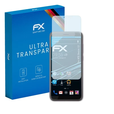 atFoliX 3x Screen Protection Film for HTC Desire 12 Screen Protector clear - Image 1 of 4