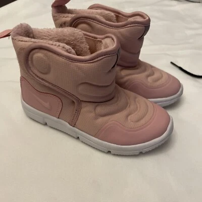 Nike Bebé Rosa AV8339-600 Novato Parte Superior Alta Puntera Redonda Tenis Zapatos Talla 10c Foto 1 de 4