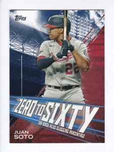 Topps Serie 2 2021 #ZTS-12 JUAN SOTO inserto cero a sesenta azul paralelo - Imagen 1 de 2