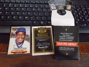 1996 Topps Canadian Club ERNIE BANKS Autograph Chicago Cubs Signature Auto HOF