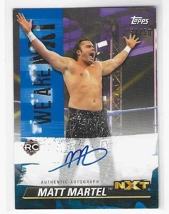 2021 MATT MARTEL Daddy Magic Topps WWE NXT Blue Auto #A-MM Rookie /50 - Picture 1 of 2