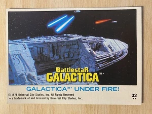 1978 Topps Battlestar Galactica #32 Galactica Under Fire! - Picture 1 of 2