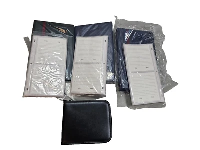 Lote 4 estojos de disco compacto de couro preto/azul/verde CD, novos! - Imagem 1 de 4