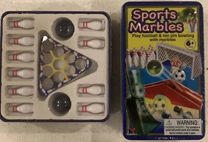 Sports Marbles Play Football & Ten Pin Bowling Miniature Bowling - Picture 1 of 3