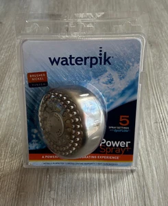 Cabezal de ducha Waterpik Power Spray Plus 5 modos níquel cepillado TRS-529 OptiFLOW - Imagen 1 de 3