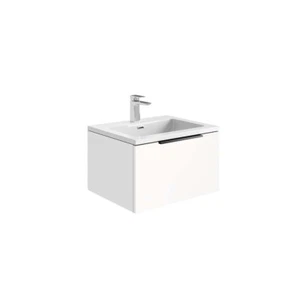 Scudo Ambience 790x350x475mm Unità vanità da parete con vasca - bianco opaco AM - Foto 1 di 3