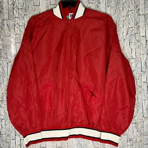 Vintage Russell Athletic Quarter Zip Pullover Windbreaker Jacket USA Men's XL - Picture 1 of 10