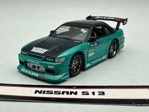 Muscle Machines Import Tuner Nissan S13 Silvia, Green & Black, 1:64, Excellent - Picture 1 of 14