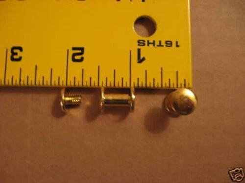 Tornillos Chicago de cabeza lisa de latón macizo de 3/8" (paquete de 25) Foto 1 de 1