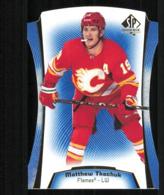 2021-22 SP Authentic Die Cuts Blue #DC12 Matthew Tkachuk - Image 1 of 2
