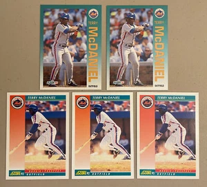 Terry McDaniel ⚾️ New York Mets Baseball Cards⚾️ 5 Rookie Card Lot W/ ER ⚾️ 0668 - Picture 1 of 8
