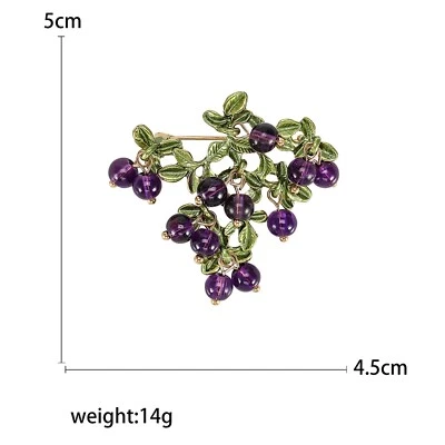 Broches de granada con diamantes de imitación fresa sandía prendedores frutas regalos hágalo usted mismo Foto 1 de 4