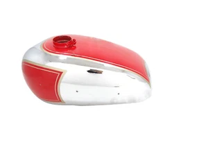 New Panther M100 600cc Red Painted Chrome Petrol Tank - Foto 1 di 4