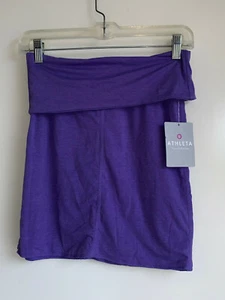 NWT $69 ATHLETA Mix and Mingle Iris Purple Foldover Waist Skirt Size XXS  - Picture 1 of 7