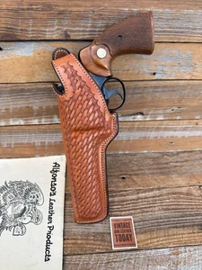 Alfonsos Brown BW Leather Holster For Colt Python 6 Revolver Lined S&W L 686 586 - Picture 1 of 3