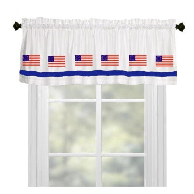 Американский флаг американский оконный балдахин на ваш выбор цветов декор ручной работы - Изображение 1 из 4