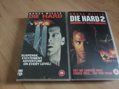 Die Hard 1 and 2  - CBS FOX VHS /PAL BRUCE WILLIS, action video movie  - Image 1 of 4