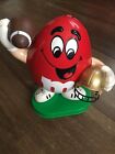 VTG 1995 RED M&M FOOTBALL PLAYER CANDY DISPENSER Collector's Item 