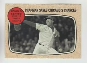 Aroldis Chapman 2017 TOPPS HERITAGE WORLD SERIES GAME #5 CARD #155 CUBS - Picture 1 of 1