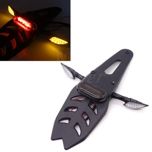 Smoke Fender LED Rear Tail Brake Light With Turn Signal Lamp Enduro Trial Bike - Picture 1 of 9