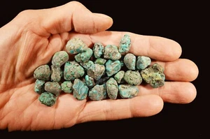 TURCHESE 1/2" 96 Gm Lotto 480 Ct Esemplare Minerale Roccia Grezza Gola Chakra Cristallo - Foto 1 di 1