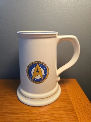PFALTZGRAFF STAR TREK VI USS ENTERPRISE NCC-1701-A STONEWARE BEER MUG TANKARD - Image 1 of 4