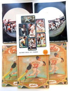 (6) Assorted 1969 to 1973 Baltimore Orioles World Series Programs & Yearbooks - Picture 1 of 4