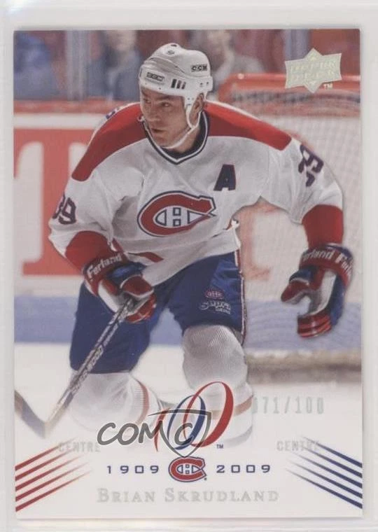 2008-09 Montreal Canadiens Centennial Set Parallel 100 /100 Brian Skrudland #136 - Image 1 of 2