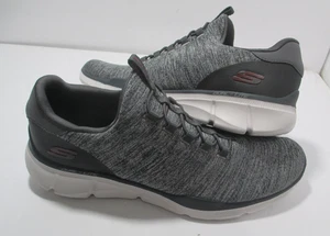 NEU Skechers Herren 10 Relaxed Fit Sneaker Dual Lite Air Cooled Grau Schwarz 52928 - Bild 1 von 11