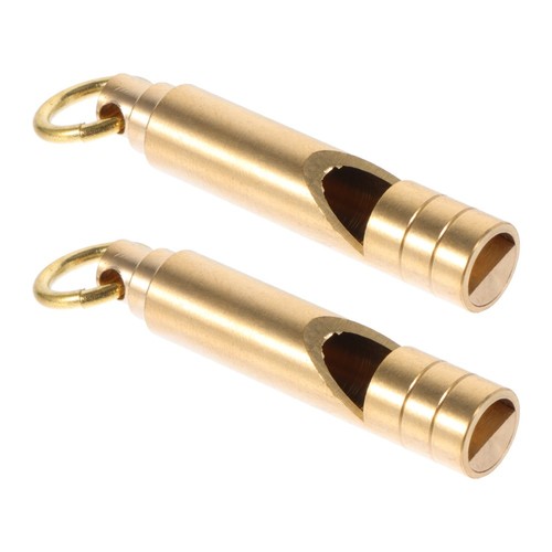 COACH 2pz Fischietto Emergenza Ottone Fischietto Vintage Fischietto Ottone Emergenza