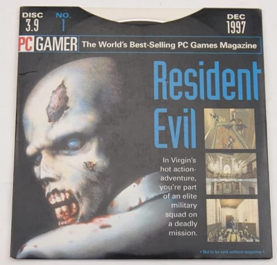 PC Gamer Resident Evil 1997 CD ROM Demo Disc ( Disc 3.9 Num 1 ) - Image 1 of 2