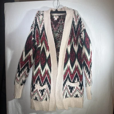 Cárdigan tejido boho de frente abierto Mossimo para mujer - talla M - multicolor - en muy buen estado Foto 1 de 4