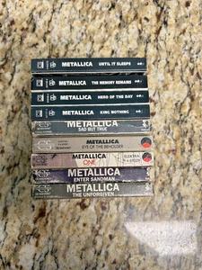 Metallica Singles Cassettes: One, Sad But True, Eye of Beholder, Unforgiven - Picture 1 of 7