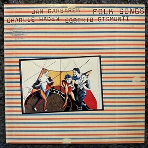 Charlie Haden Jan Garbarek Egberto Gismonti Folk Songs Promo Vinyl LP 1981 ECM - Picture 1 of 4