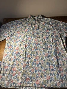 VTG Reyn Spooner Shirt Men XL Floral Print Pullover Button Up - Picture 1 of 10