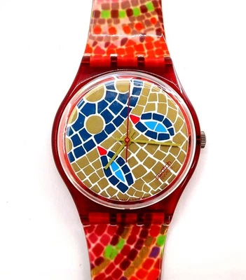 NUEVO Reloj Swatch RAVENNA GR107 con Estuche y Papeles 1990 Caballeros LEER NOTAS Foto 1 de 4