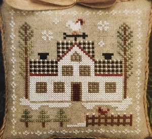 Little House Needleworks "Cock-a-doodle-do" CrossStitch Chart Farmhouse Xmas #9 - Picture 1 of 2