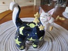 ANNACO CREATIONS AMY LACOMBE WHIMSICLAY FANCY FELINES MOON & STARS 2001 with Tag