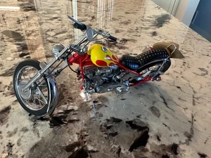 FRANKLIN MINT 1969 Harley Davidson Easy Rider Billy Bike 1:10 Scale - Picture 1 of 8