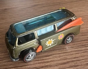 Vintage 1969 Hot Wheels Redline Volkswagen Beach Bomb Olive Green - Picture 1 of 12