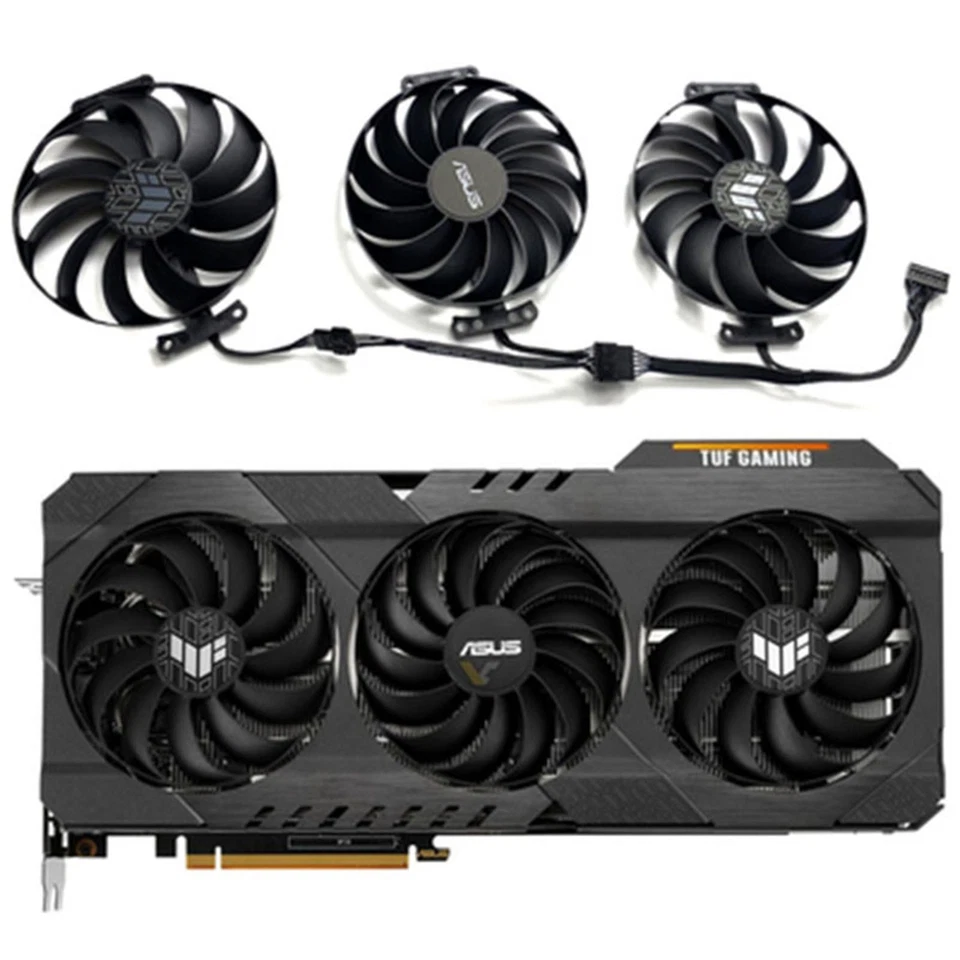 MARKENLOS Ersatz Grafikkarte Lüfter Kühler für ASUS TUF RX6700XT 6800 6800XT 6900XT 6950XT