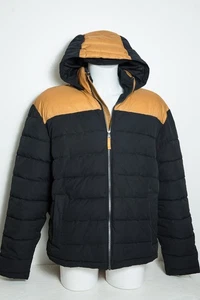 TIMBERLAND Cappotto Uomo Puffer Jacket XL Taglia Nero Grano Sud Twin Lake con Cappuccio - Foto 1 di 16