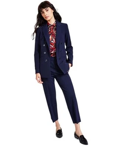Bar III Women's Faux Double-Breasted Boyfriend Jacket (Bar Navy, Small) - Picture 1 of 3