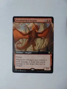 MtG Commander Legends 2 Extended Wrathful Red Dragon M/NM Flat Ship VCT123886 - Picture 1 of 2