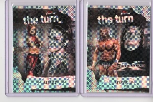 (2) 2025 Topps Finest WWE The Turn CHECKERBOARD REFRACTOR LOT Bayley Triple H - Picture 1 of 1