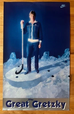 Wayne Gretzky "The Great Gretzky" (1981) by Nike EX+ Condition 22" x 36" - Image 1 of 4