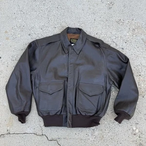 US Wings AC Contract Leder Bomberjacke DWC Nr. 30-1415 Herren Gr. Large USA - Bild 1 von 14