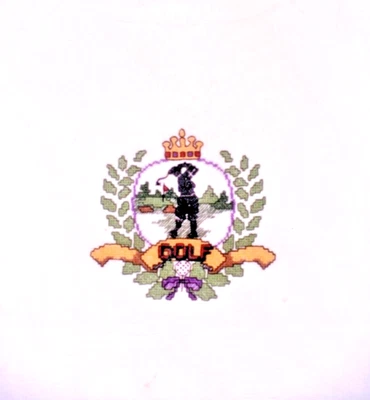 GOLFER'S CREST Embroidery Pattern 935,  Imaginating with Marilyn Clark - Image 1 of 3