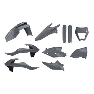 POLISPORT Nardo Gray Complete Plastics Kit 2017-19 KTM EXC, EXC-F, XC-W & XCF-W - Picture 1 of 1